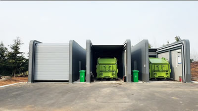 Station Intelligente Intégrée de Compression des Déchets