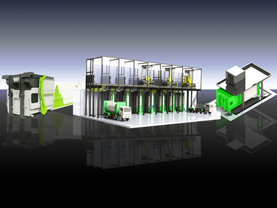 Compacteur Intelligent pour Station de Transfert de Déchets