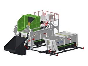 Station de Compactage de Déchets Surélevée