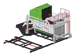 Station de Compactage de Déchets Surélevée 