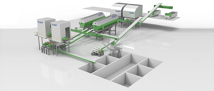 Système de Traitement Anaérobie Humide pour Déchets de Cuisine