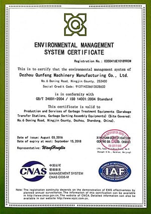 Certification